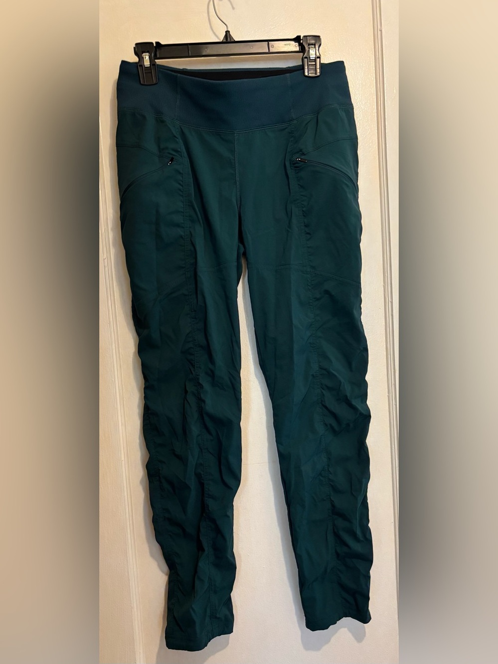 Prana Green Hiking Pants Outdoor Trail Pants Size S Stretch Zip Pocket